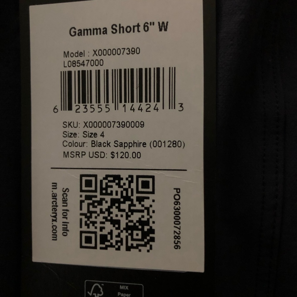 Archery x women’s size 4 gamma shorts new with tags - Picture 3 of 5